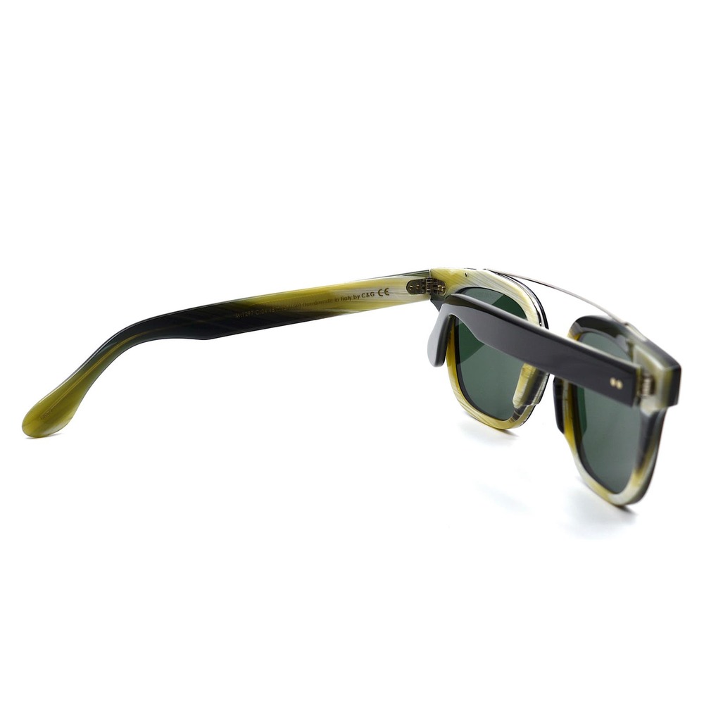 CUTLER AND GROSS CG1297S 004 BLACK GREEN SUNGLASSES - Picture 9 of 10